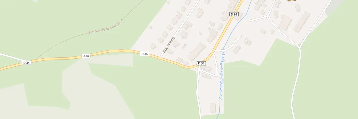 Plan du 34 Rte de Neuville les This à Fagnon