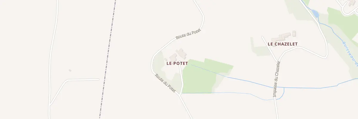 Plan du 596 Rte du Potet à Régnié-Durette