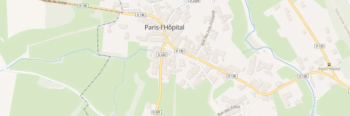 Plan du 3 Pl des Platanes à Paris-l’Hôpital