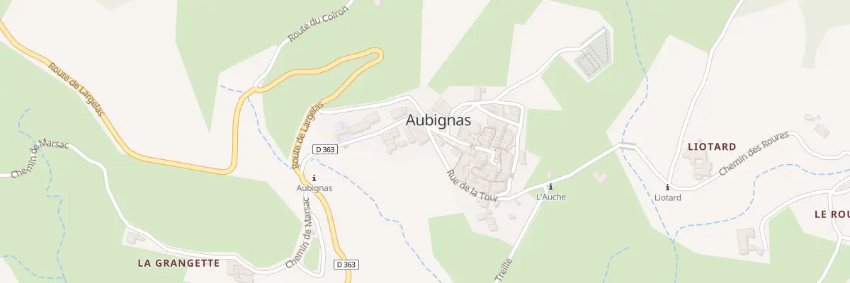 Plan du 10 Rue de la Tour à Aubignas