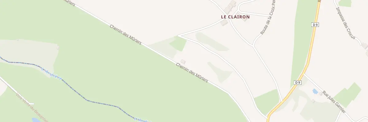 Plan du 2171 Che des Mûriers à Régnié-Durette