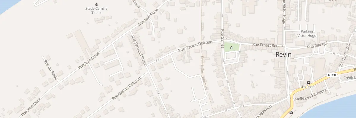 Plan du 127 Rue Gaston Delcourt à Revin