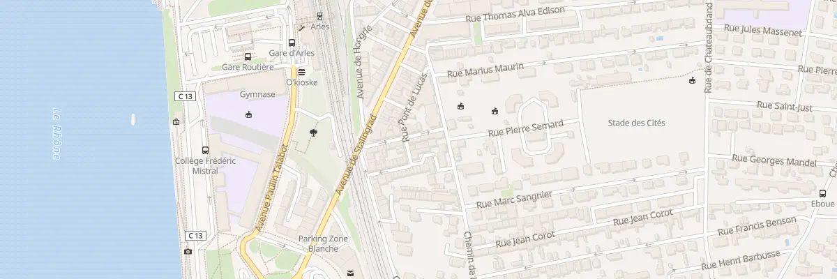 Plan du 10 Rue Montagne des Cordes à Arles