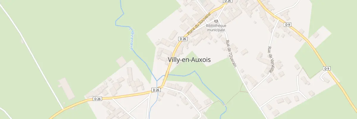 Plan du 7 Rue du Pont à Villy-en-Auxois