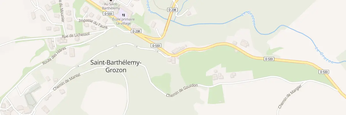 Plan du 5345 Roche à Saint-Barthélemy-Grozon