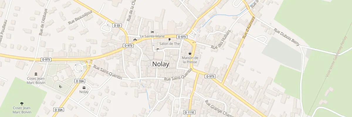 Plan du Bourg à Nolay