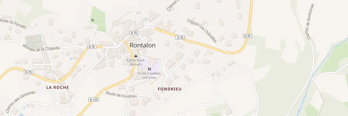 Plan du 9003 Rte de Fondrieu à Rontalon