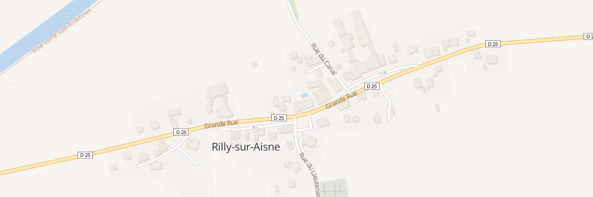 Plan du 13 Rue Grande Rue à Rilly-sur-Aisne