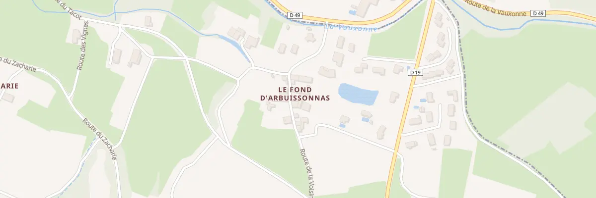 Plan du 348 Rte de la Voisinee à Salles-Arbuissonnas-en-Beaujolais