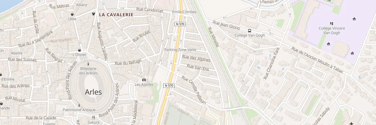 Plan du 5 Rue Van Ens à Arles