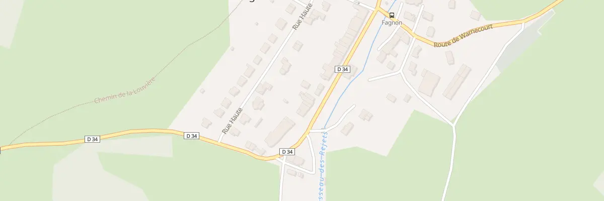 Plan du 184 Rte de Neuville les This à Fagnon