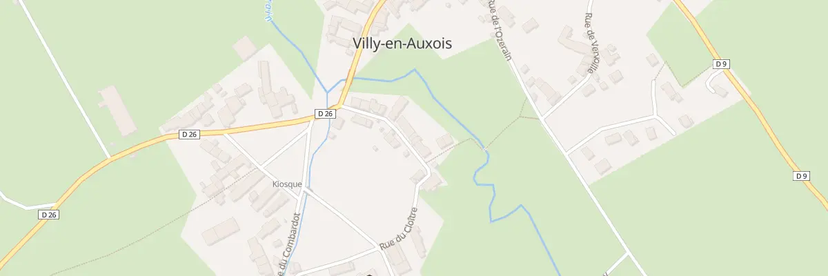 Plan du 11 Rue du Cloître à Villy-en-Auxois