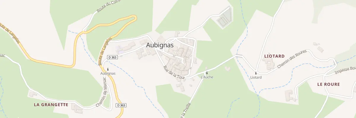 Plan du 16 Rue Porte Feodale à Aubignas