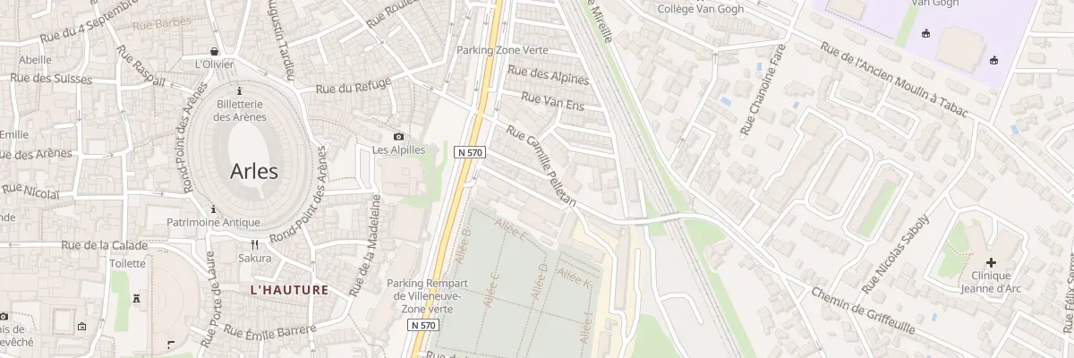 Plan du 12 Rue du Petit Clar à Arles