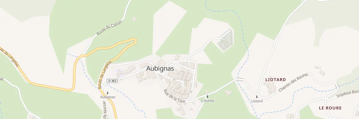 Plan du 60 Rue du Tracol à Aubignas
