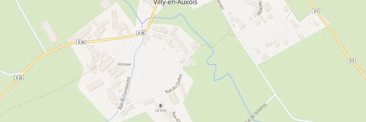 Plan du 14 Rue du Cloître à Villy-en-Auxois