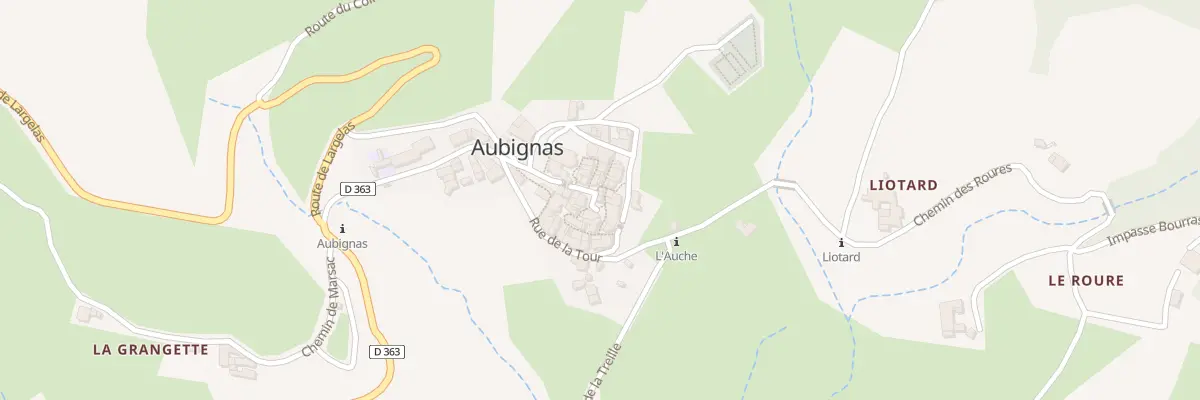Plan du 5203 Le Village à Aubignas