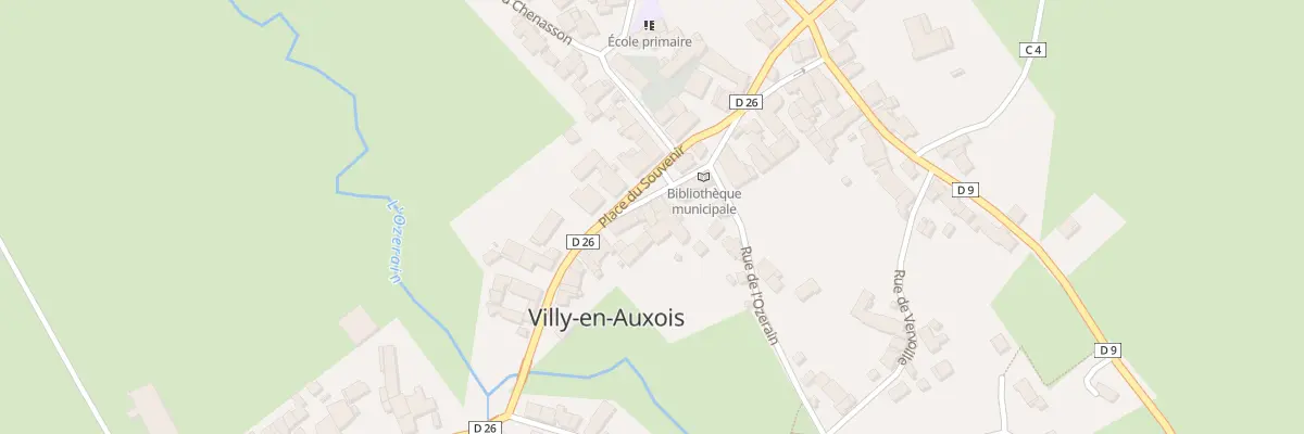 Plan du 5433 Pl du Souvenir à Villy-en-Auxois