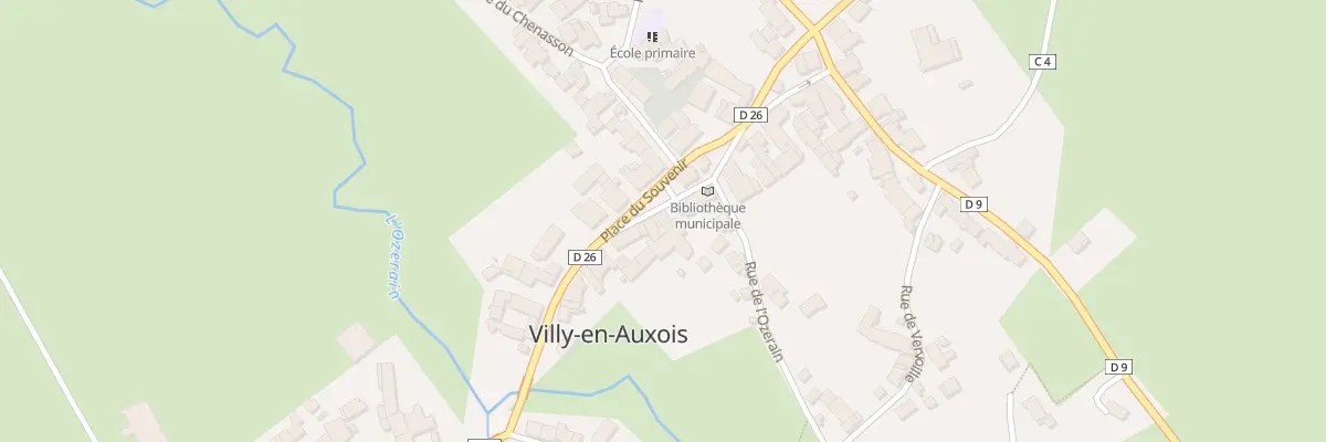 Plan du 17 Pl du Souvenir à Villy-en-Auxois