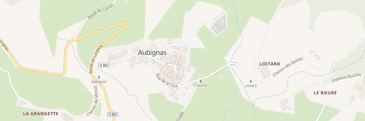 Plan du 10 Imp du Four à Aubignas