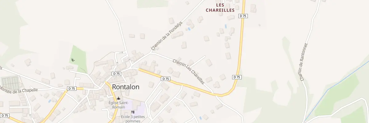 Plan du 5250 Les Chareilles à Rontalon