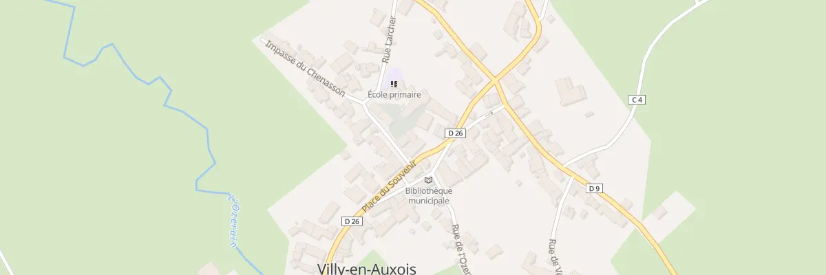 Plan du 5128 Pl du Souvenir à Villy-en-Auxois