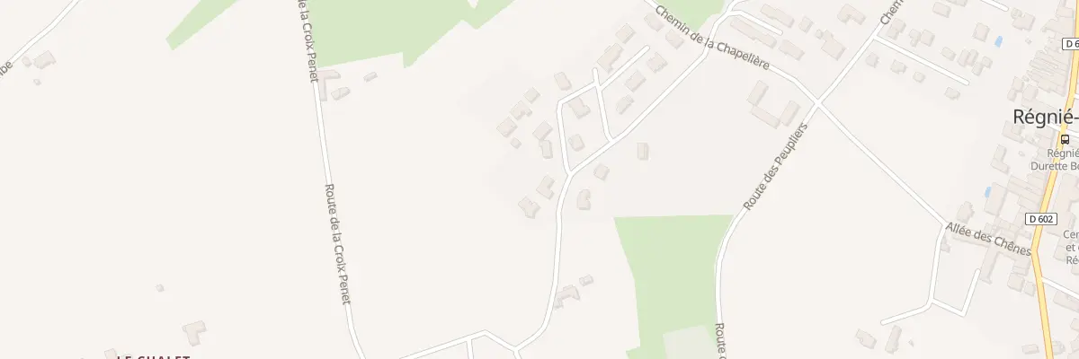 Plan du 5089 La Chapeliere à Régnié-Durette