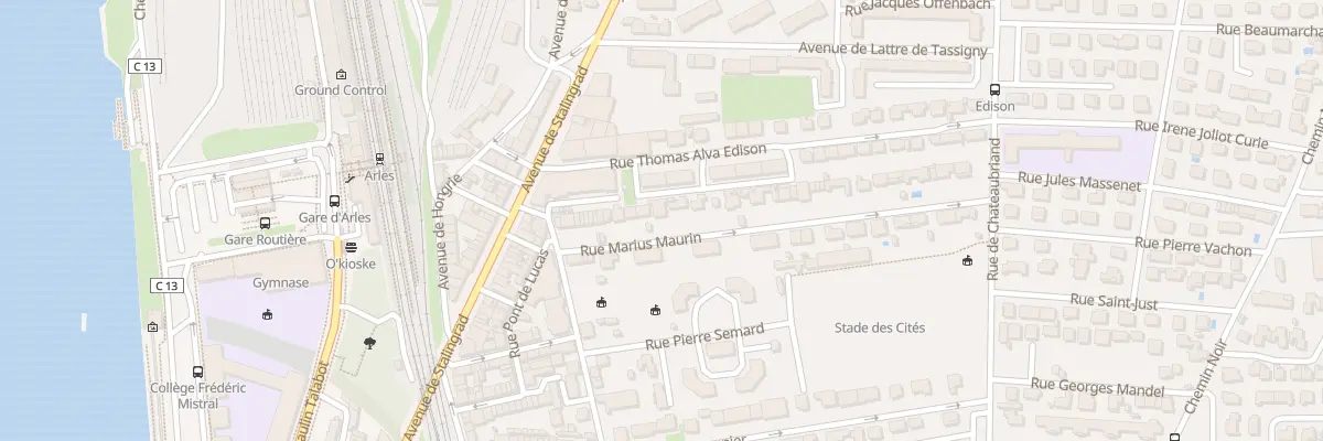 Plan du 23 Rue Marius Maurin à Arles