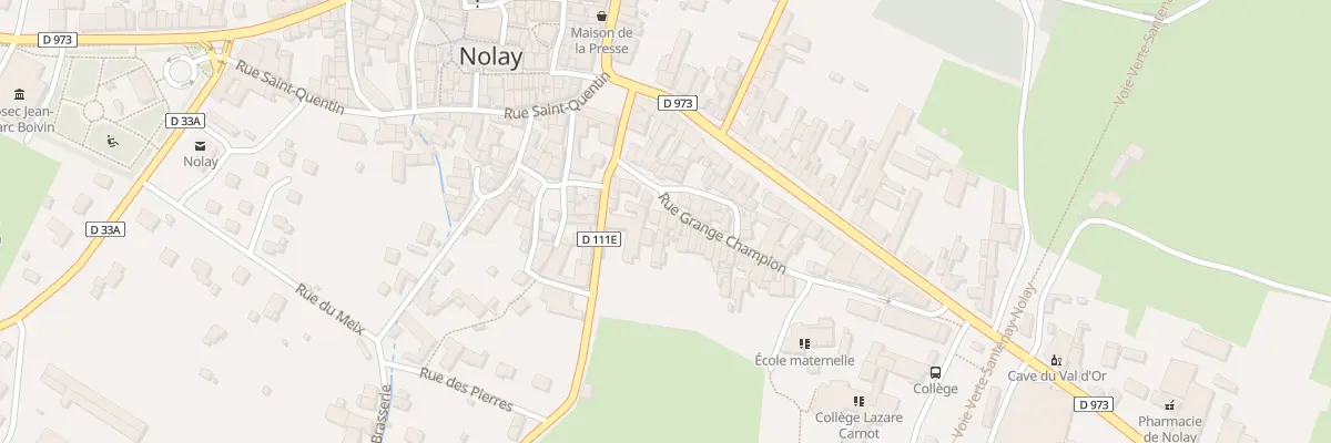Plan du 18 Rue Grange Champion à Nolay