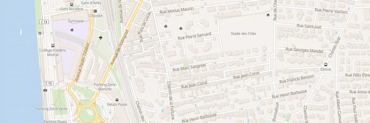 Plan du 1 Rue Marc Sangnier à Arles