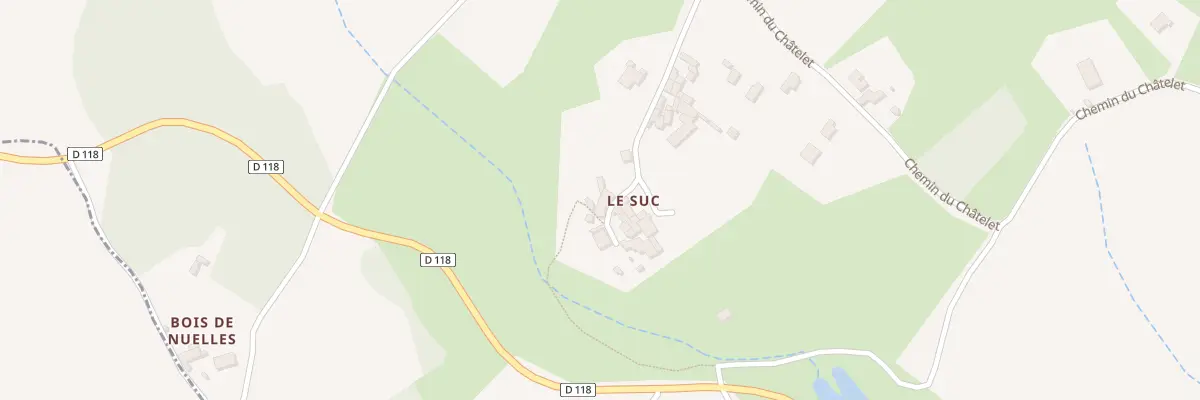 Plan du 5364 Le Suc à Châtillon