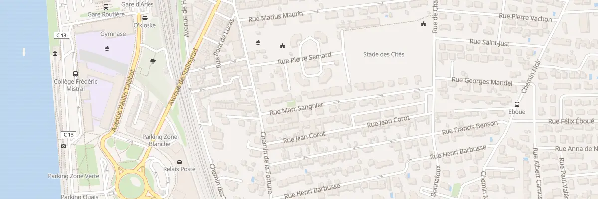 Plan du 3 Rue Marc Sangnier à Arles