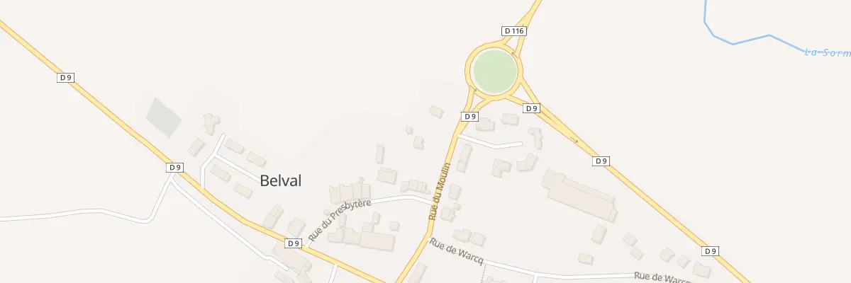 Plan du 7 Rue du Moulin à Belval
