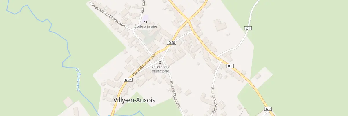 Plan du 5307 Pl du Souvenir à Villy-en-Auxois
