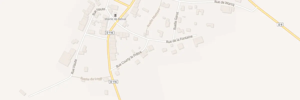 Plan du 3 Rue Courty Le Pretre à Belval