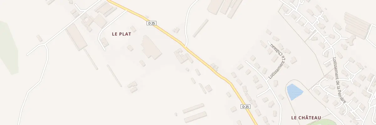 Plan de Rte d’Yzeron à Thurins