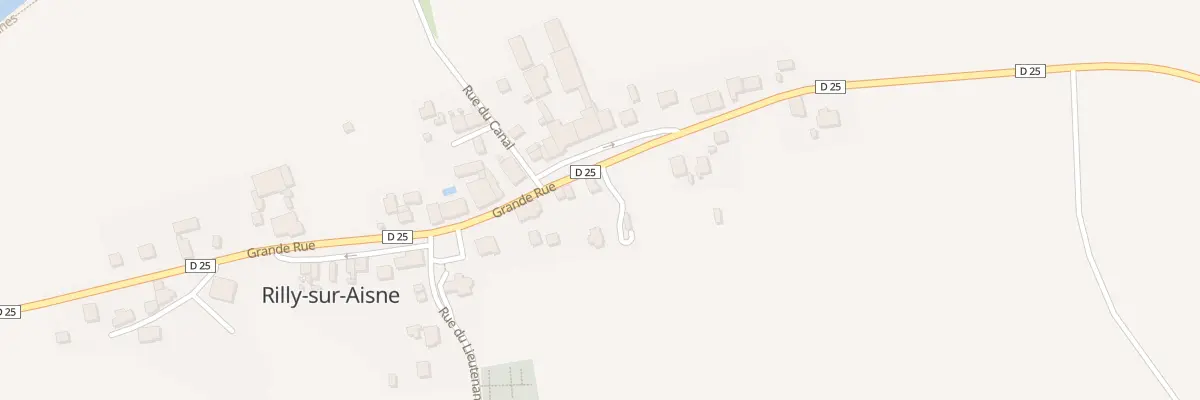 Plan du 28 Rue Grande Rue à Rilly-sur-Aisne