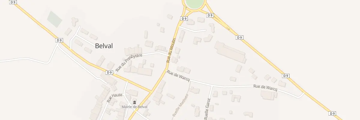 Plan du 2 Rue du Moulin à Belval