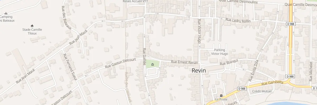 Plan du 38 Rue Ernest Renan à Revin