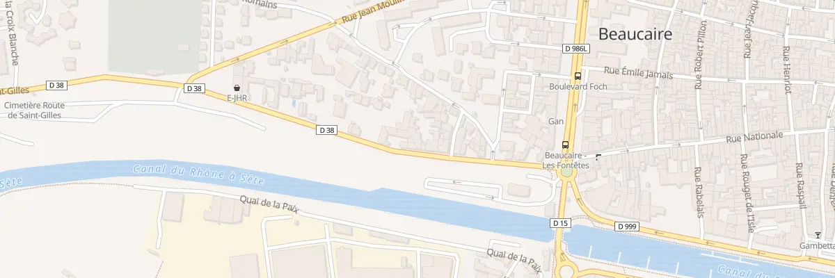 Plan du 22 Rte de Saint-gilles à Beaucaire