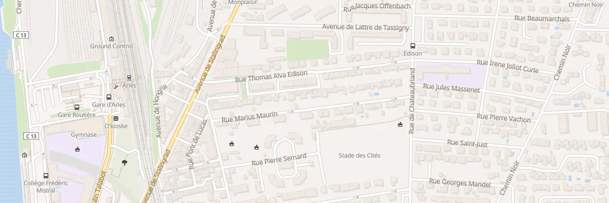 Plan du 33 Rue Marius Maurin à Arles