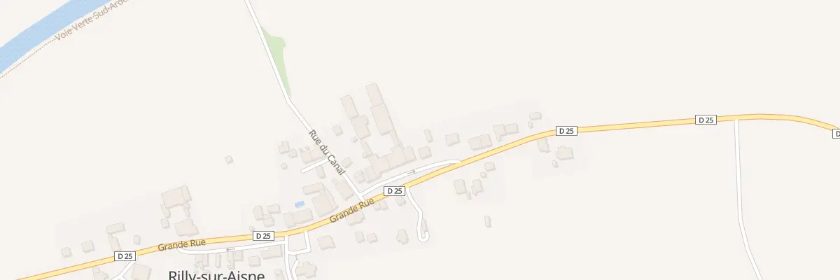 Plan du 25 Rue Grande Rue à Rilly-sur-Aisne