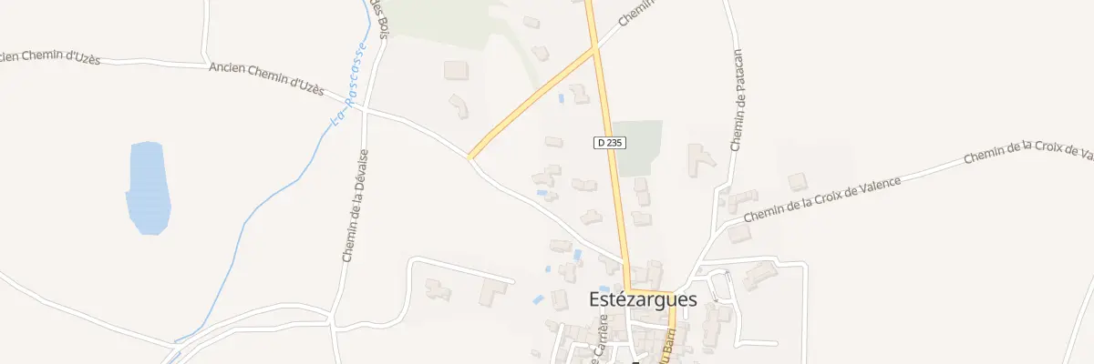 Plan du 74 Che des Grands Fonts à Estézargues