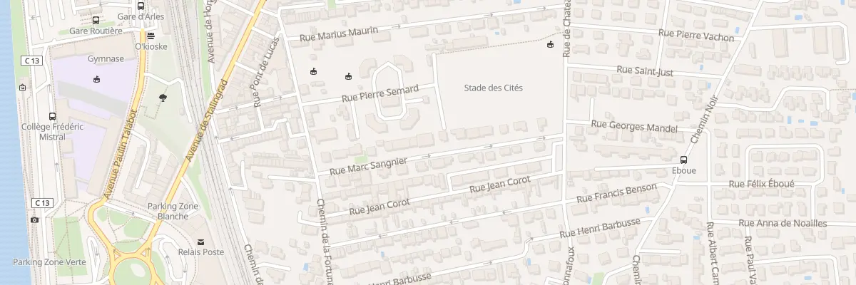 Plan du 7 Rue Marc Sangnier à Arles