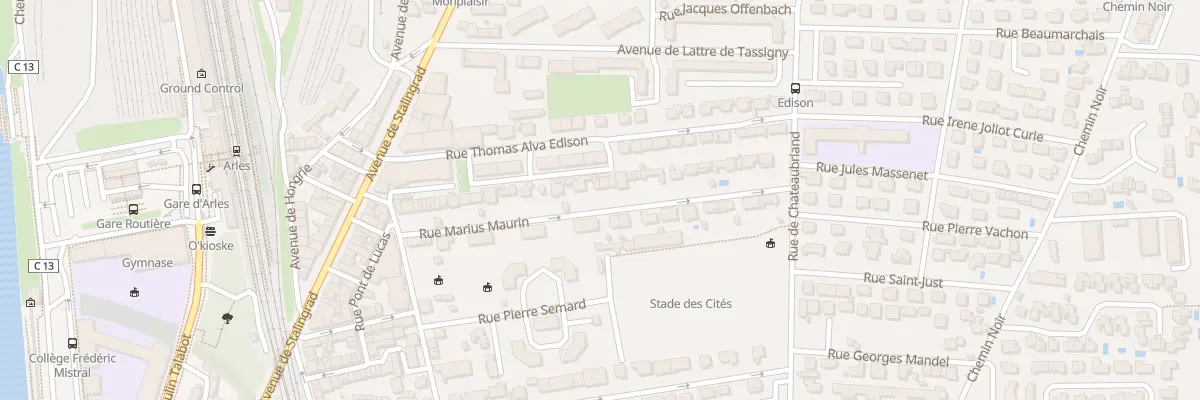 Plan du 35 Rue Marius Maurin à Arles