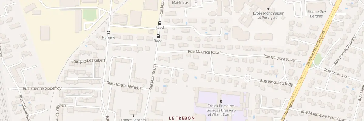 Plan du 21 Rue Maurice Ravel à Arles