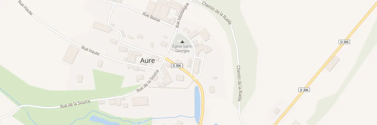 Plan du 2 Rue de l’Eglise à Aure