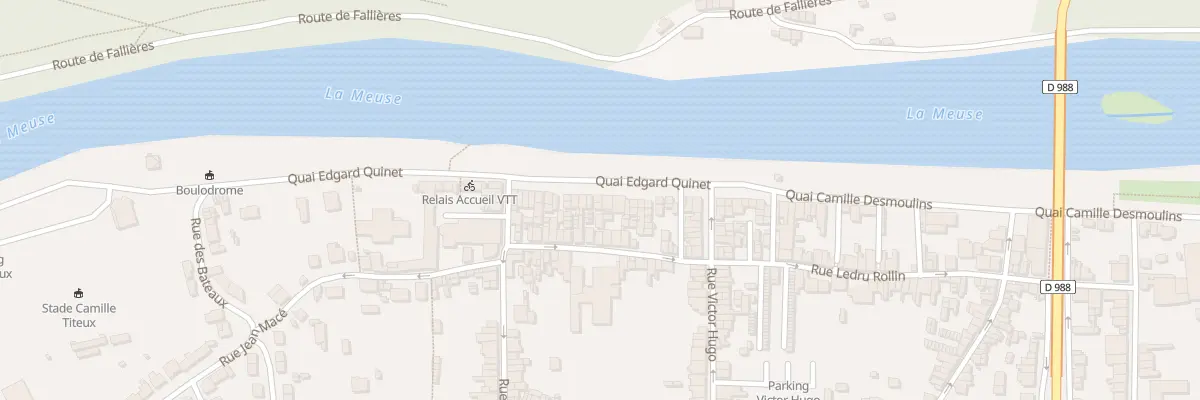 Plan du 33 Quai Edgard Quinet à Revin