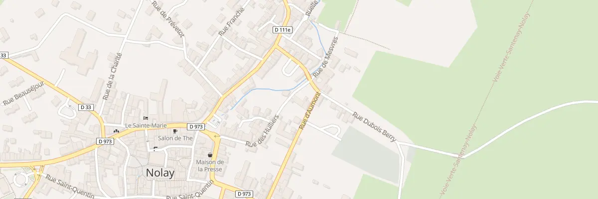 Plan du 9006 Rue des Huiliers à Nolay
