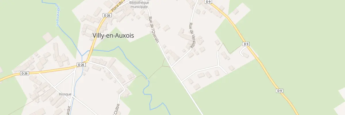 Plan du 11 Rue de l’Ozerain à Villy-en-Auxois